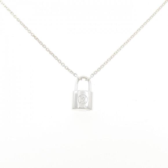 LOUIS VUITTON Silver Lockit Necklace